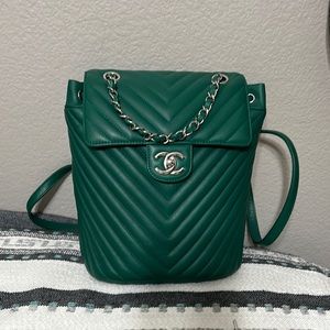 Chanel lamb skin backpack